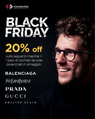 🎁 Hai visto bene: oltre allo sconto, ti regaliamo un paio di occhiali polarizzati

⭐ Cosa aspetti? Le PROMO sulle nostre migliori marche scadranno tra poco!

👉🏻 Ti aspettiamo sul nostro shop online (link in bio) e nei nostri punti vendita

#mondovista #blackfriday #sunglasses #eyewear #fashion #glasses