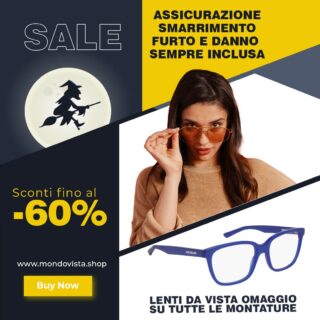 🎁 Chi ha detto che è tardi per i regali? 

😎 Mondovista non smette mai di offrirti le migliori PROMO del web

👉🏻 Acquista su Mondovista.shop ed avrai: 

✔️Assicurazione per Smarrimento, furto e danno dal valore di 100€ sempre inclusa.
✔️Montature delle migliori marche scontate fino al 70% e Lenti da vista Omaggio.
✔️ Pagamento alla consegna o in 3 rate senza interessi. 

🏃‍♂️ Non ci pensare troppo: corri sul nostro sito e colora le tue vacanze con i migliori modelli 
a prezzi imbattibili

#mondovista #regali #mondovistashop #occhialidavista #saldi #befana #epifania